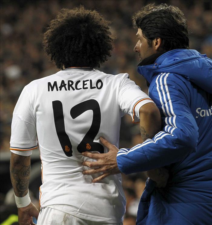 Marcelo se retira lesionado