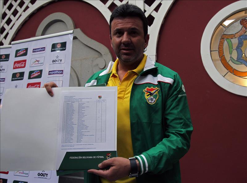 Seis ‘foráneos’ lideran la nómina boliviana para los lances con Venezuela y Paraguay