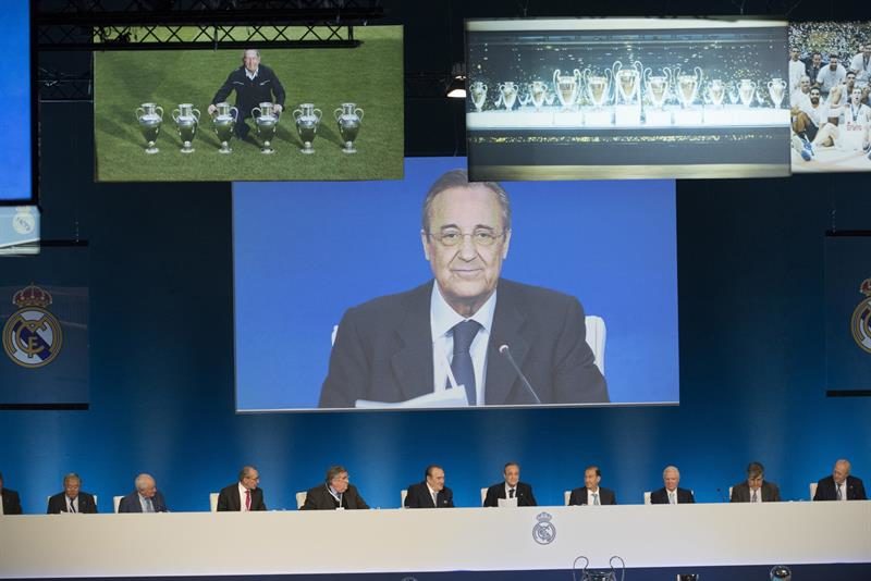 Florentino destaca la solidez económica y el sueño de un nuevo Bernabéu