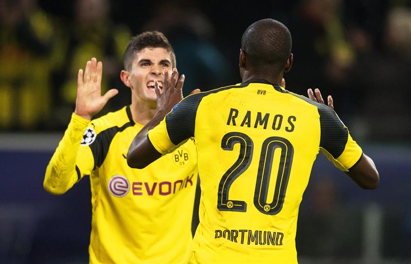1-0. El colombiano Adrián Ramos pone al Dortmund en octavos de final