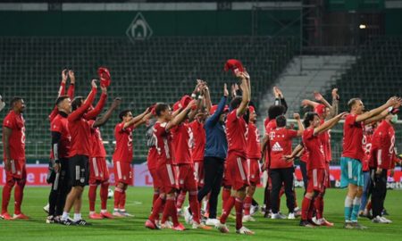 Bayern Campeón 450x270 - Bayern Munich con solitaria celebración de su octavo título al hilo