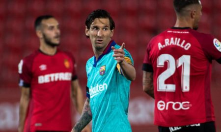 Messi Mallorca 450x270 - Barcelona reaparece con goleada al Mallorca
