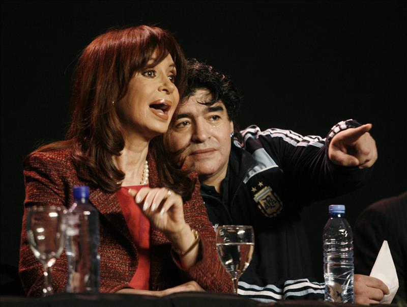 wp image 285251 - Maradona le envía un ramo de rosas a Cristina Fernández y un mensaje: "Gracias por todo"