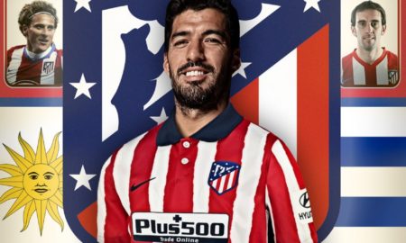 Graphic Luis Suarez joins Atletico de Madrid 450x270 - Luis Suárez presentado con el Atlético de Madrid