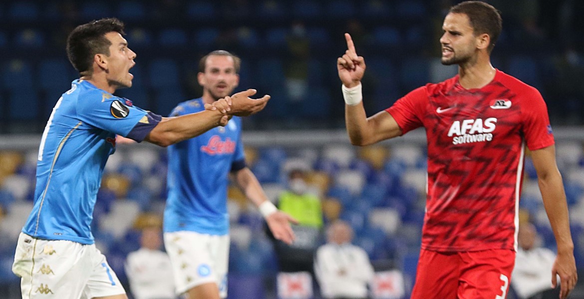 Napoli - Napoli cae en casa frente al AZ Alkmaar en Europa League