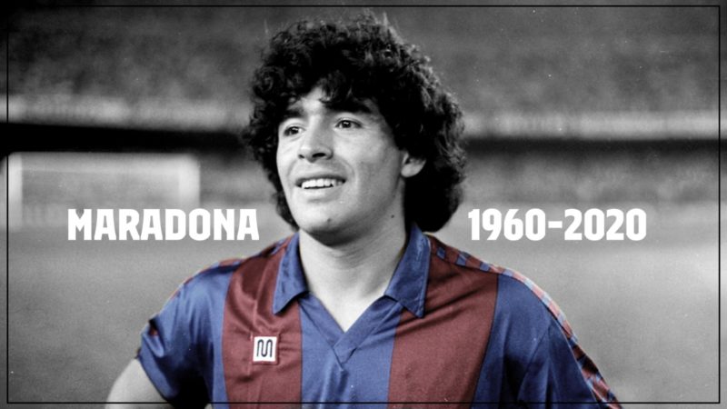 Maradona FC Barcelona 800x450 - LaLiga también ofrece su homenaje a Maradona en España