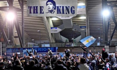 Maradona Napoles 450x270 - Es oficial, el estadio del Napoli se llamará "Diego Armando Maradona"