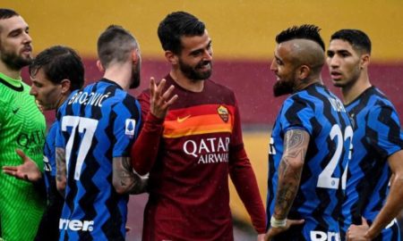 Roma Inter 450x270 - Roma e Inter igualan 2-2, con ello Milán se consolida en la cima de la Serie A