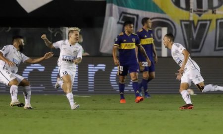 Santos Boca 450x270 - Santos le da lección a Boca y va a la final de la Libertadores