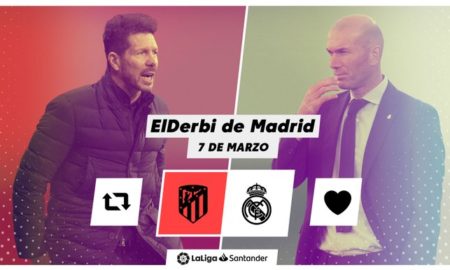 ESP Simeone vs Zidane Madrid Derby 450x270 - Atlético de Madrid y Real Madrid en el Derbi de la verdad