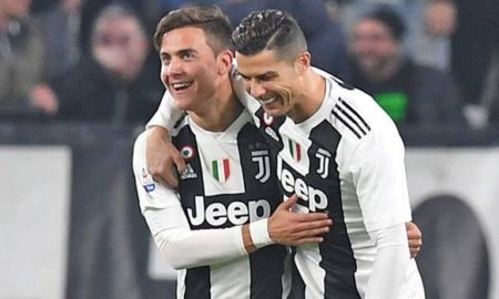 Dybala Ronaldo 450x270 - Cristiano y Dybala alcanzan los 100 goles con la Juventus que aún sigue fuera de Champions