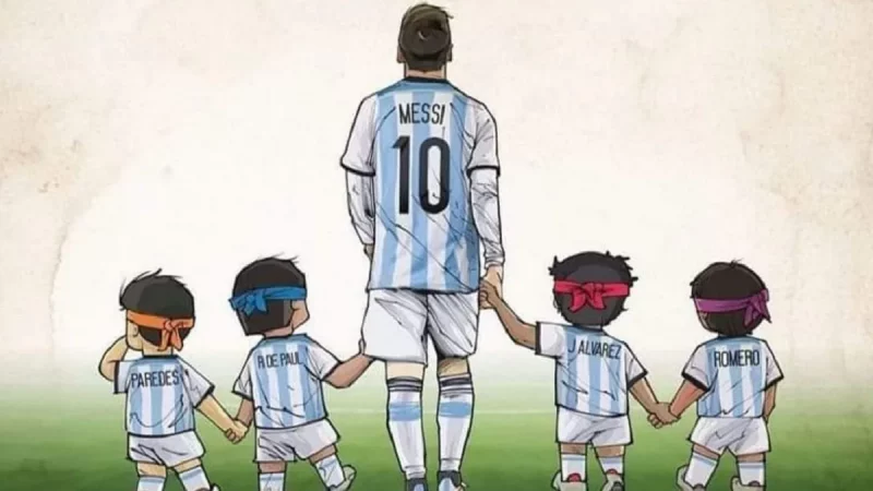 messi sus companeros 1 800x450 - Las edades de los compañeros de Messi cuando debutó en un Mundial con Argentina