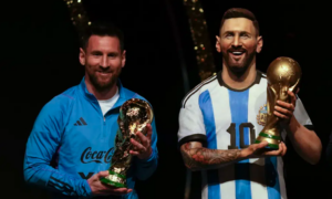 Estatua Messi 1 300x180 - Homenajean a Messi con estatua, está mejor que la de Ronaldo