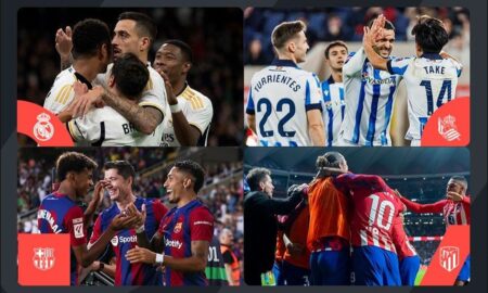 large Spanish Teams in Champions League 16 9 6a7ff7b88e 450x270 - Histórico: Cuatro equipos de LaLiga se meten como líderes de grupos en Champions