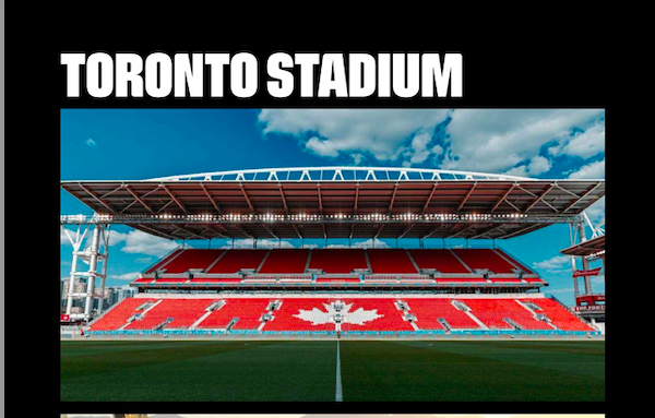 Toronto - Conoce los estadios que serán sedes del Mundial 2026