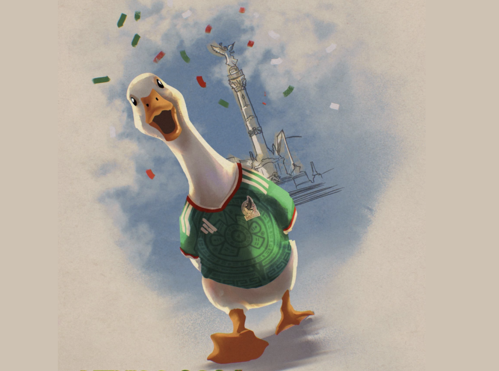 The Mexican national team’s mascot has feathers