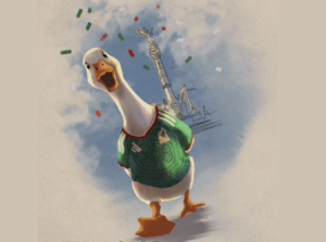 The Mexican national team’s mascot has feathers