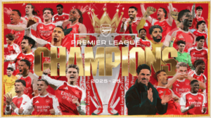 Arsenal wins first Premier League title in 22 years