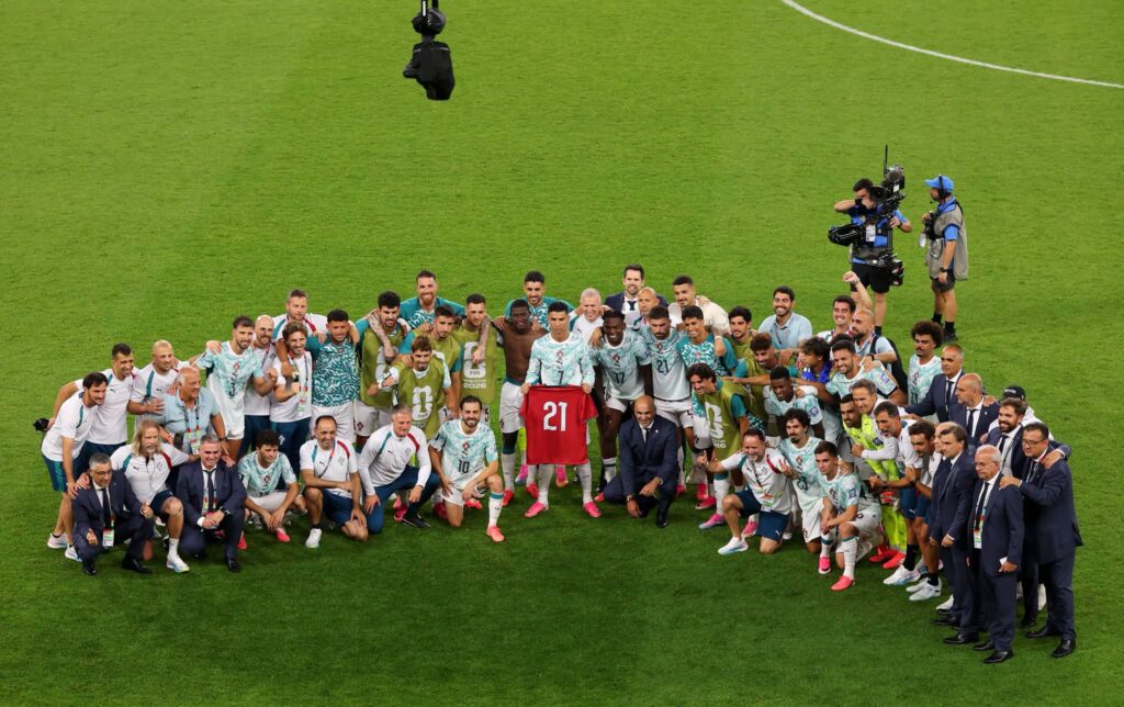 Brinda Crisitano Ronaldo y Portugal sentido homenaje a Diogo Jota