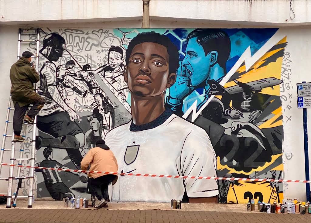 Jude Bellingham mural in Stourbridge courtesy of sabphotos69/Simon Beckett