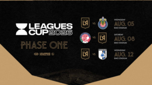 Who is LAFC facing in the 2026 Leagues Cup?