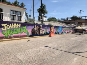 Pintan mural del capitán del Genoa y de Mexico, Johan Vazquez en su natal Navojoa